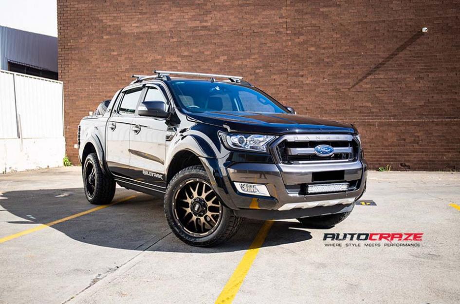 FORD RANGER GD02 MATTE BLACK MACHINED FACE